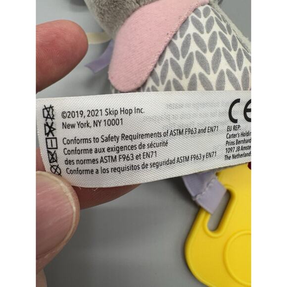 Skip Hop Bandanna Buddies Mouse Chime Teether Toy - Picture 5 of 8